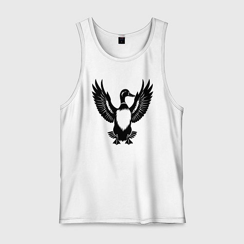 Мужская майка Черная утка / Белый – фото 1