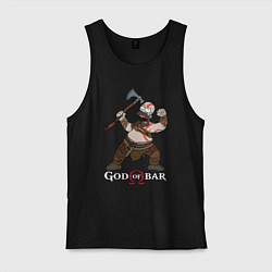 Мужская майка Homer - god of bar