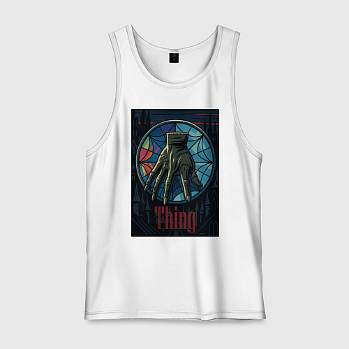 Мужская майка Вещь - Уэнсдей / Белый – фото 1