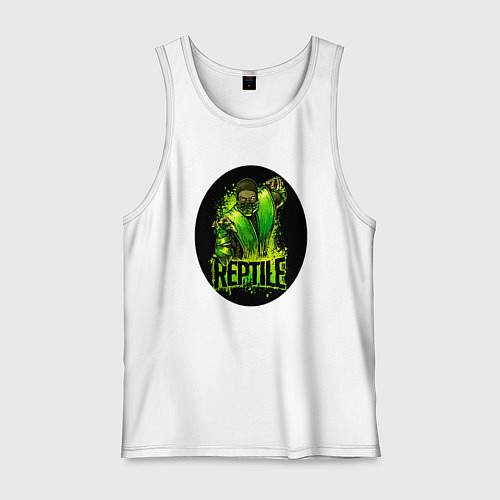 Мужская майка Reptile warrior - Mortal Kombat / Белый – фото 1