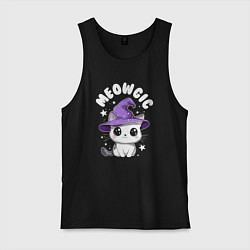 Майка мужская хлопок Мяугия, цвет: черный