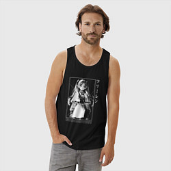 Майка мужская хлопок Фрирен - old poster, цвет: черный — фото 2