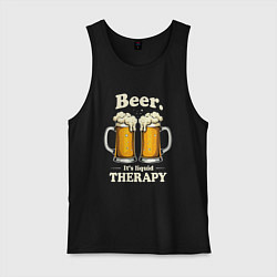 Мужская майка Beer its liquid therapy