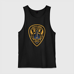 Майка мужская хлопок Gotham city police, цвет: черный