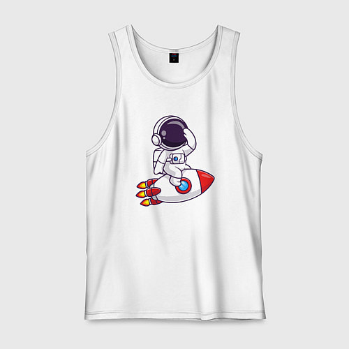 Мужская майка Rocket man / Белый – фото 1