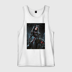 Майка мужская хлопок Лиса косплей Мастера Чифа, цвет: белый