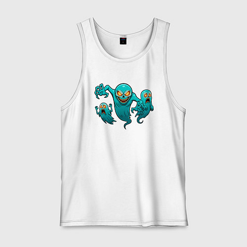 Мужская майка Призрачное трио / Белый – фото 1