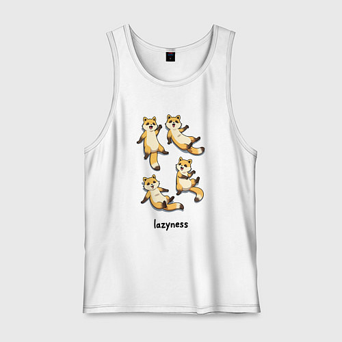 Мужская майка Ленивые еноты / Белый – фото 1