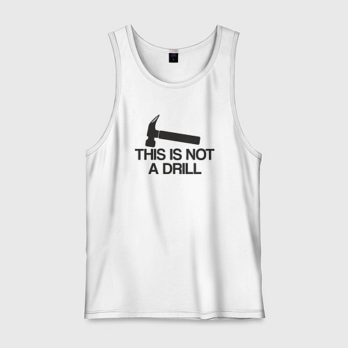 Мужская майка Это не учения / Белый – фото 1