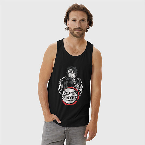 Мужская майка Тандзиро кун / Черный – фото 3