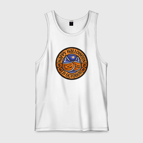 Мужская майка Хэллоуин 31 октября / Белый – фото 1