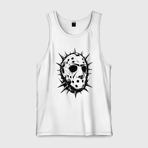 Мужская майка Шипастая хоккейная маска / Белый – фото 1