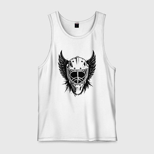 Мужская майка Крылатая хоккейная маска / Белый – фото 1