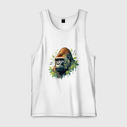 Мужская майка Музыкальная горилла