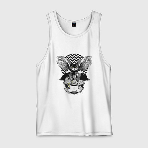 Мужская майка Twin Peaks symbols / Белый – фото 1