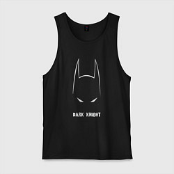 Майка мужская хлопок Batman dark knight, цвет: черный