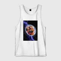 Майка мужская хлопок Марти и Док, цвет: белый