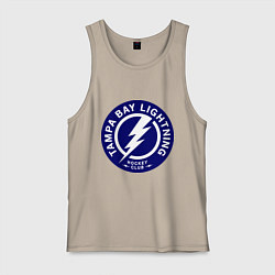 Майка мужская хлопок HC Tampa Bay Lightning, цвет: миндальный