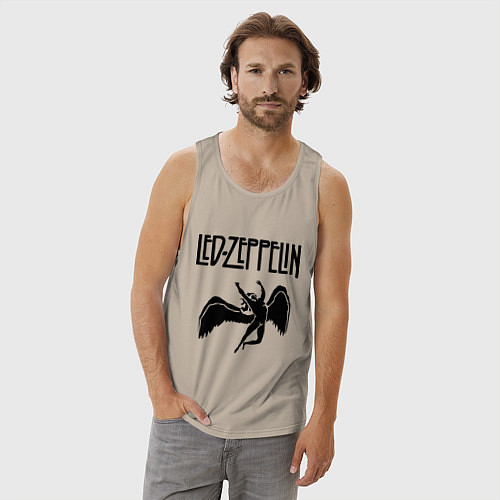 Мужская майка Led Zeppelin / Миндальный – фото 3