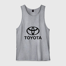 Майка мужская хлопок Toyota Logo, цвет: меланж