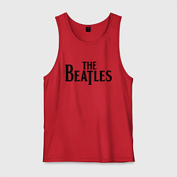 Майка мужская хлопок The Beatles, цвет: красный