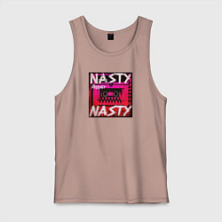 Майка мужская хлопок The Prodigy: Nasty, цвет: пыльно-розовый