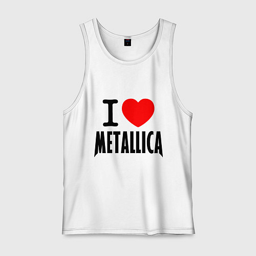 Мужская майка I love Metallica / Белый – фото 1