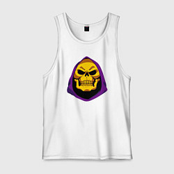 Майка мужская хлопок Skeletor, цвет: белый