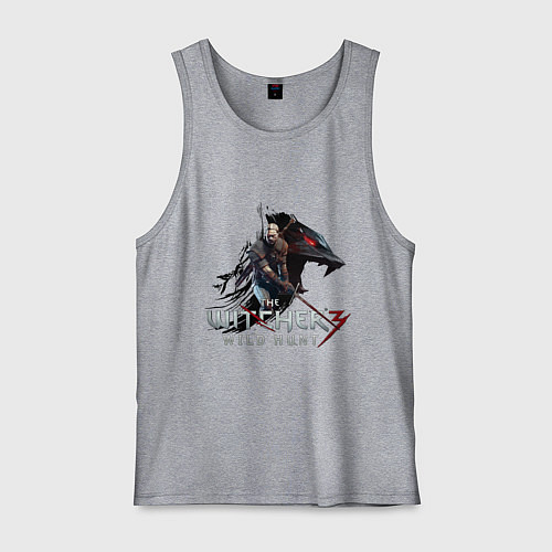 Мужская майка The Witcher 3 / Меланж – фото 1