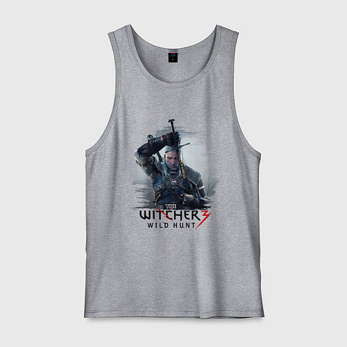 Мужская майка The Witcher 3 / Меланж – фото 1
