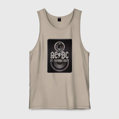 Мужская майка AC/DC: Let there be rock / Миндальный – фото 1