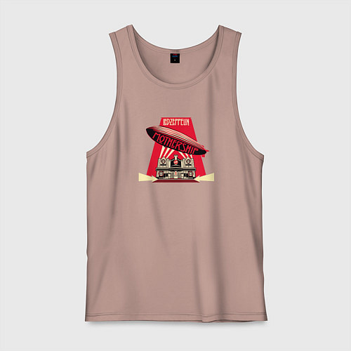 Мужская майка LZ: Mothership / Пыльно-розовый – фото 1