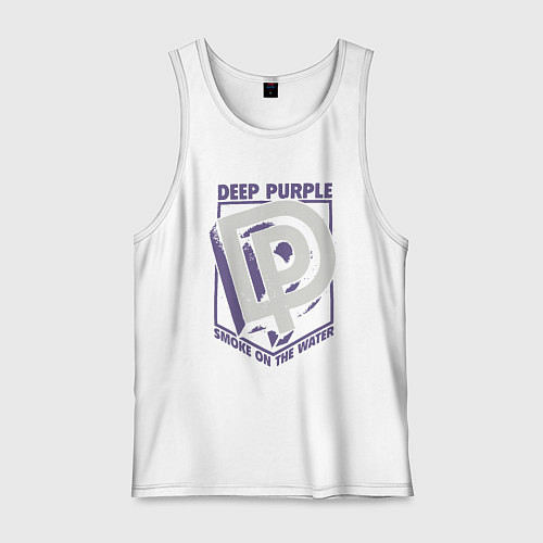 Мужская майка Deep Purple: Smoke on the water / Белый – фото 1