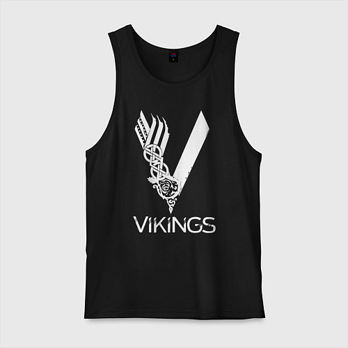 Мужская майка Vikings / Черный – фото 1