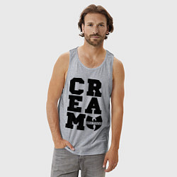 Майка мужская хлопок Wu tang clan, цвет: меланж — фото 2