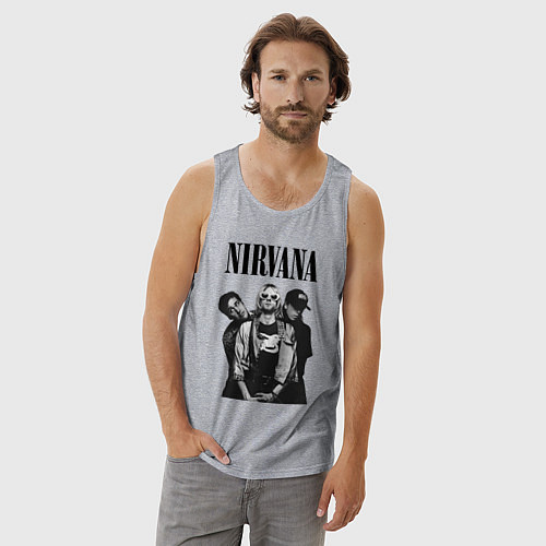 Мужская майка Nirvana Group / Меланж – фото 3