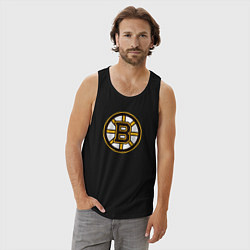 Майка мужская хлопок Boston Bruins, цвет: черный — фото 2