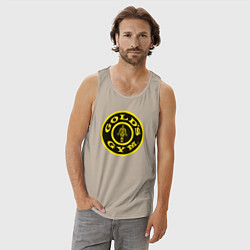 Майка мужская хлопок Gold's Gym, цвет: миндальный — фото 2