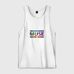 Майка мужская хлопок Muse Colour, цвет: белый