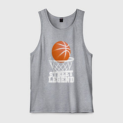 Майка мужская хлопок Баскетбол, цвет: меланж