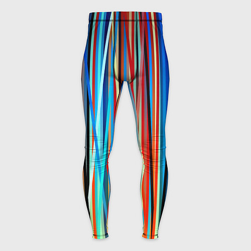 Мужские тайтсы Colored stripes / 3D-принт – фото 1