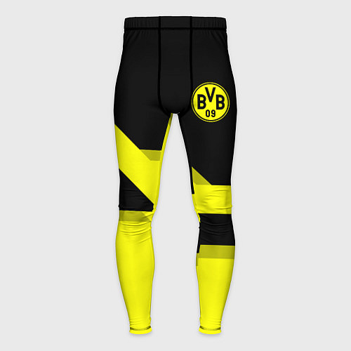 Мужские тайтсы BVB FC: Yellow style / 3D-принт – фото 1