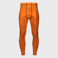 Тайтсы мужские Orange abstraction, цвет: 3D-принт