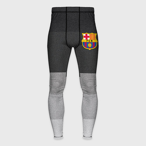 Мужские тайтсы ФК Барселона: Серый стиль / 3D-принт – фото 1