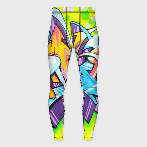 Мужские тайтсы Неоновая кислота / 3D-принт – фото 1