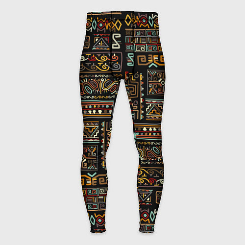 Мужские тайтсы Этнический орнамент - Африка / 3D-принт – фото 1