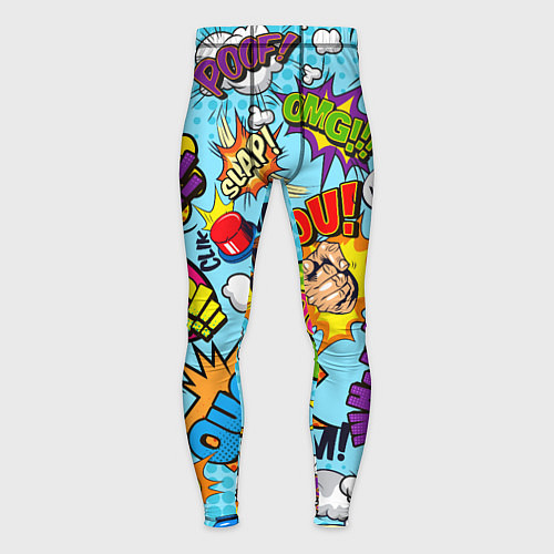 Мужские тайтсы COMICS ART / 3D-принт – фото 1