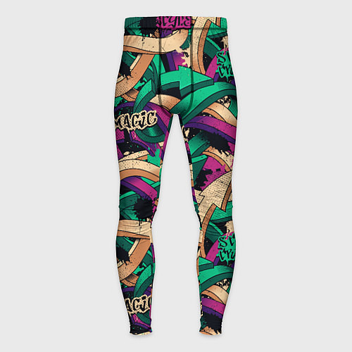 Мужские тайтсы Граффити стрелы / 3D-принт – фото 1