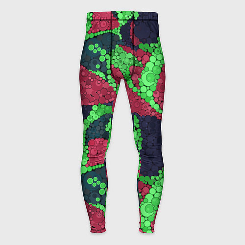 Мужские тайтсы Абстрактный пуантилизм / 3D-принт – фото 1
