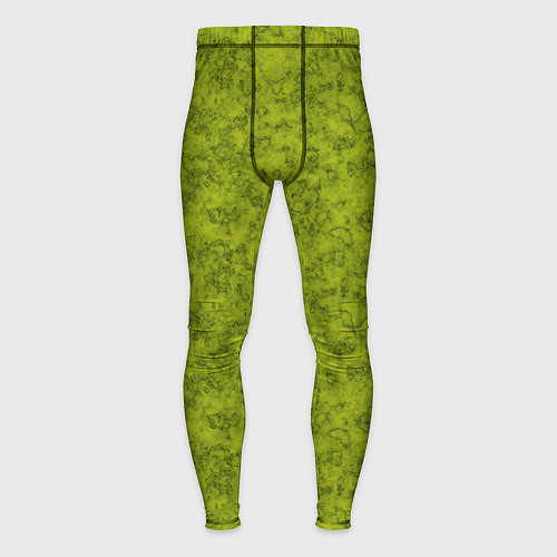 Мужские тайтсы Зеленый мраморный узор / 3D-принт – фото 1